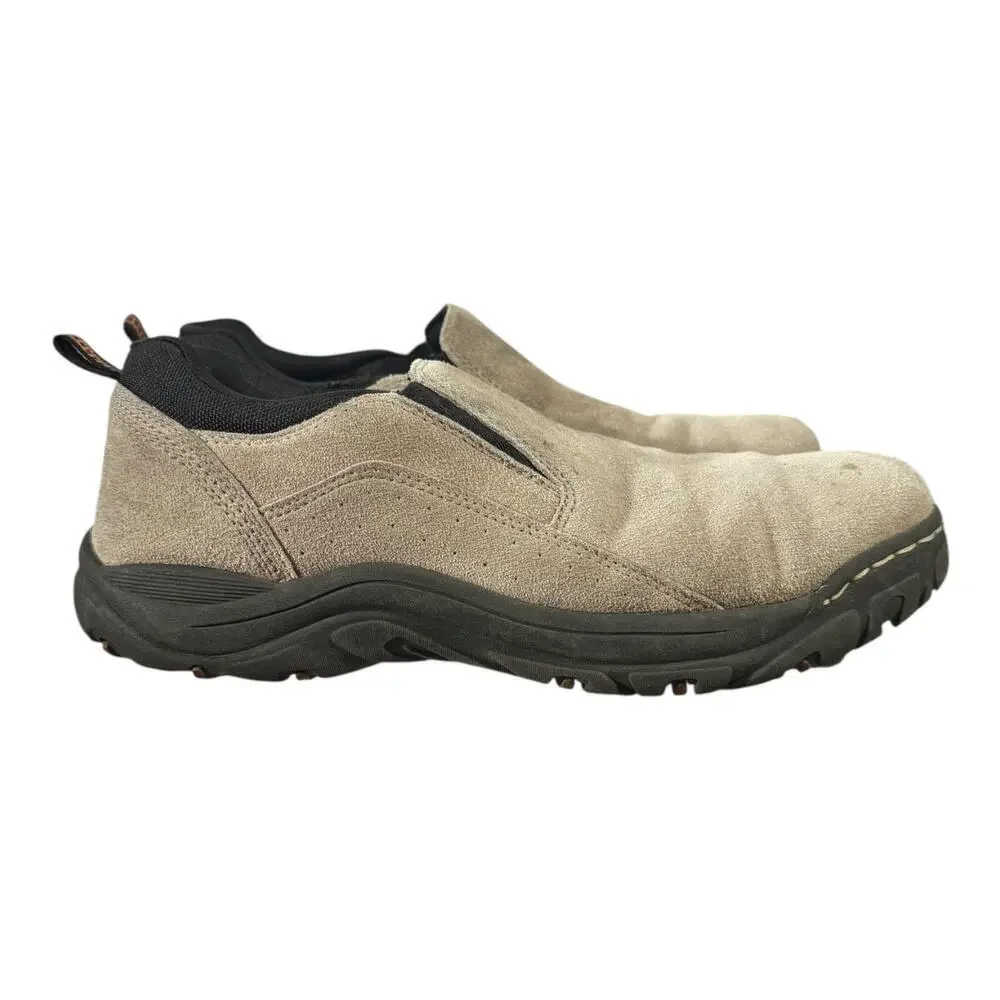 Khombu Liam Slip on Shoe Men’s Size 12 Cream Black Laceless